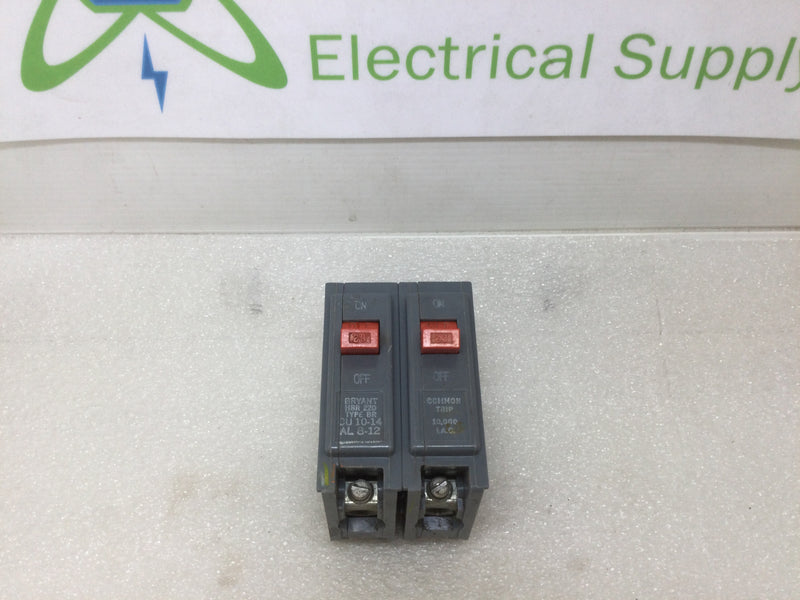 Bryant BR220 2 Pole 20 Amp Type BR Circuit Breaker