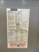 Siemens W0816ML1125CU Single Phase 125A 120/240VAC Nema3R 16 Circuit MLO Load Center
