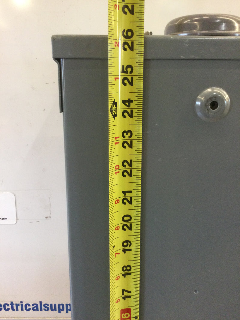 Square D Q23225NRB 225A 240VAC Max Circuit Breaker Enclosure Nema3R Enclosure