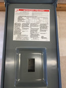 Square D Q23225NRB 225A 240VAC Max Circuit Breaker Enclosure Nema3R Enclosure