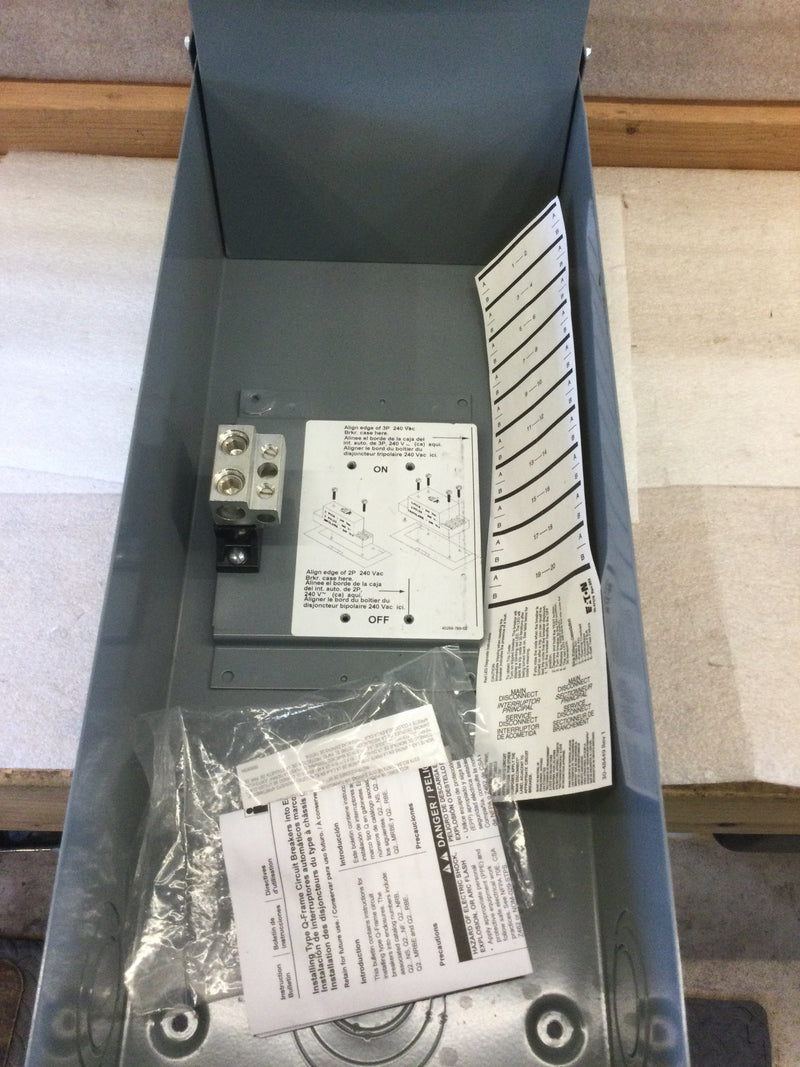 Square D Q23225NRB 225A 240VAC Max Circuit Breaker Enclosure Nema3R Enclosure