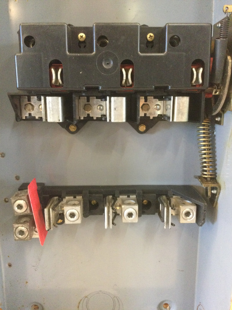 Square D D324N 200A 240VAC 3 Pole 4 Wire Fusible Safety Switch/Disconnect