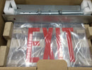 Lithonia Lighting Recessed Mount Edge-Lit LED Exit A/C Only, Single Face Aluminum Finish EDGR 1 RMR M4 Red Letter