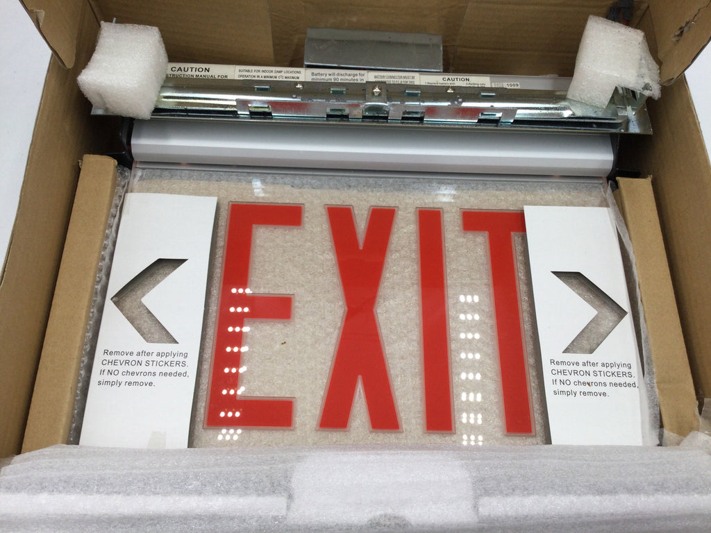 Exit Sign Battery Configuration Egress RELXTE1RCAEM Single Face Battery Backup Exit Sign