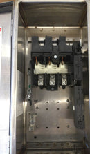 Square D HU361DS 30 Amp 3 Pole 600V Non-Fused Safety Switch Stainless Steel