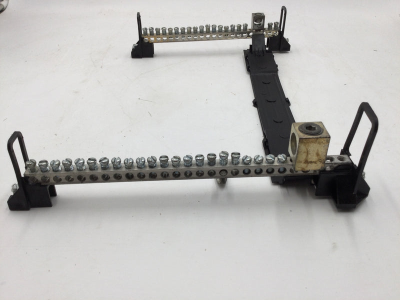 CMC NA70-R 22 Position w/CMC CA 206-1 Lug and 27 Position w/300 KCMIL Lug and Bonding Wire Ground/Neutral Bar for Challenger 200 Amp Panel