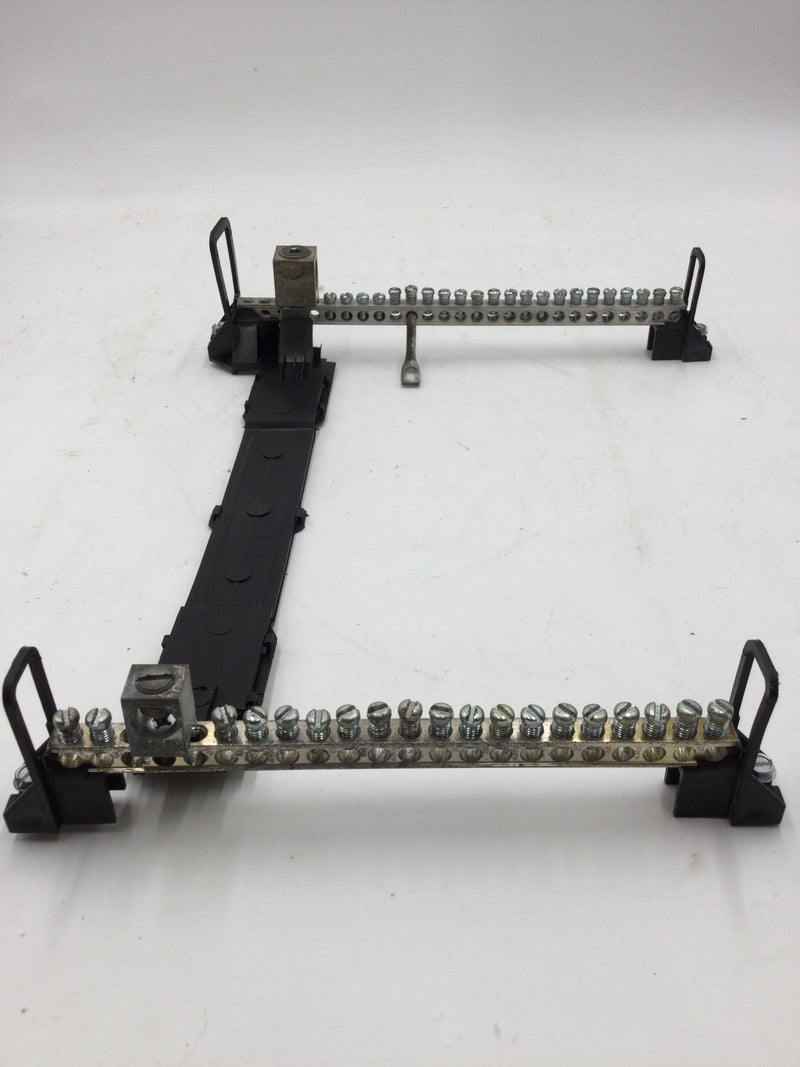 CMC NA70-R 22 Position w/CMC CA 206-1 Lug and 27 Position w/300 KCMIL Lug and Bonding Wire Ground/Neutral Bar for Challenger 200 Amp Panel