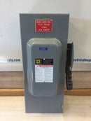 Square D H223N 100A 2 Pole 240V Fused Nema 1 Enclosure Safety Switch/Disconnect