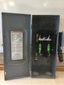 Square D H223N 100A 2 Pole 240V Fused Nema 1 Enclosure Safety Switch/Disconnect