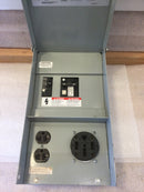 Siemens PO2050 Series A Nema3R 70A 120/240VAC 20A Duplex 50A 4 Wire Receptacles GFCI Protected