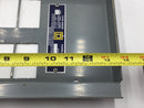 Square D NQOB-07291-3F Type NQOB 100 Amp 120/208V 3 Phase 4 Wire Dead Front Cover 12 Space 14" x 8 3/4"