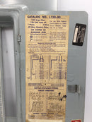 FPE Federal Pacific L120-30 150 Amp 120/240V 1 Phase 3 Wire 30 Circuits Breaker Panel Door Cover 24" x 13 5/8"