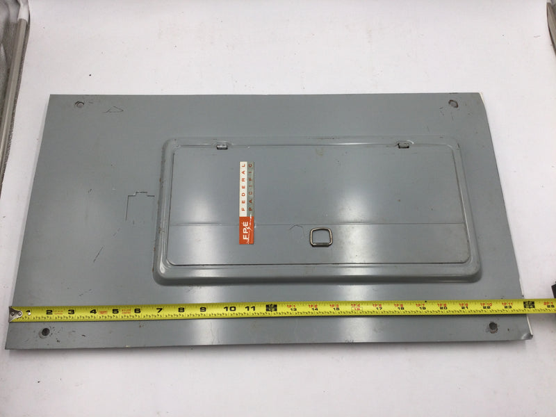 FPE Federal Pacific L120-30 150 Amp 120/240V 1 Phase 3 Wire 30 Circuits Breaker Panel Door Cover 24" x 13 5/8"