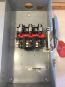 General Electric Heavy Duty THN3363 100 Amp 600 Vac Non-Fused Safety Switch 3 Pole Nema1r