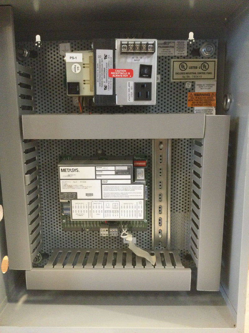 Johnson Controls PAUE00001FH0 Enclosed Industrial Control Panel AS-UNT111-1 Controller