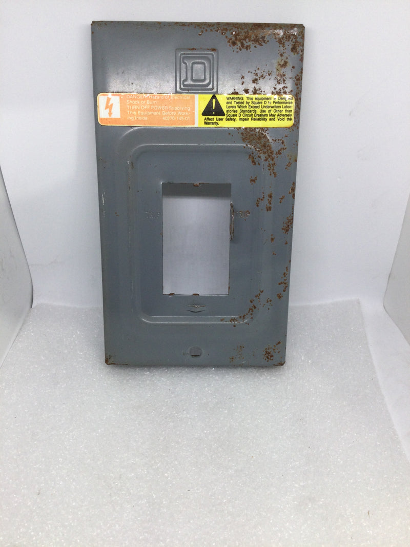 Square D QO2L30S 30 Amp Type QO Load Center Cover Only 7" x 4"
