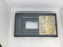 Square D QO2L30S 30 Amp Type QO Load Center Cover Only 7" x 4"