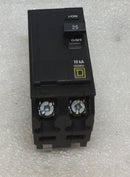 Square D QO225 25 Amp 2 Pole 120/240V Circuit Breaker - Yellow Face