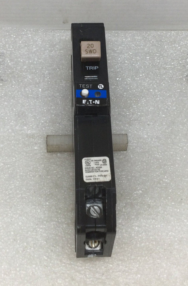 Eaton BR 20A Single-Pole GFCI Circuit Breaker 532263 Eaton BR 20A Single-Pole GFCI Circuit Breaker 532263
