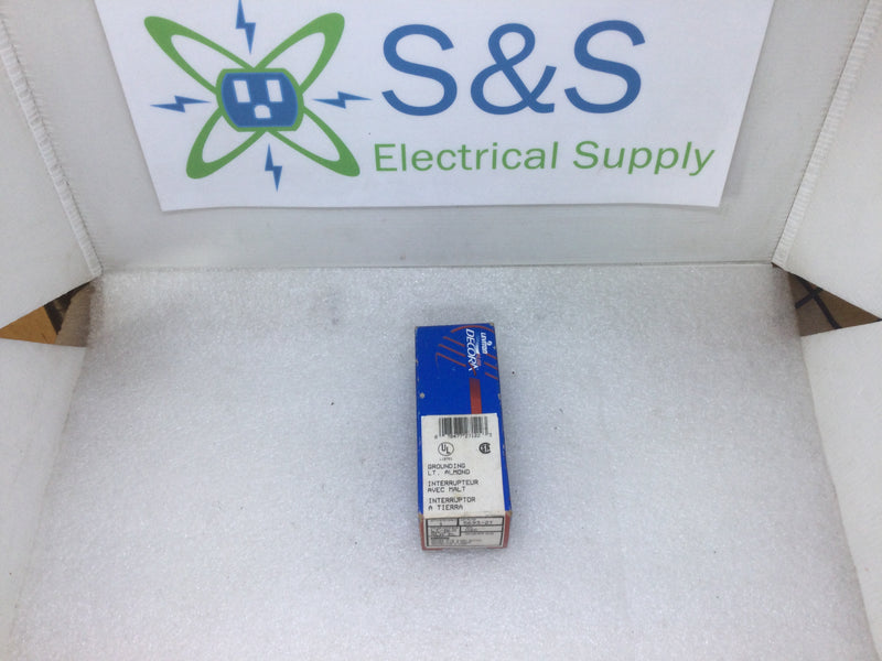 Leviton 5693-2T 15A 120/277V Almond Decora Plus 3-Way Rocker Type Wall Switch