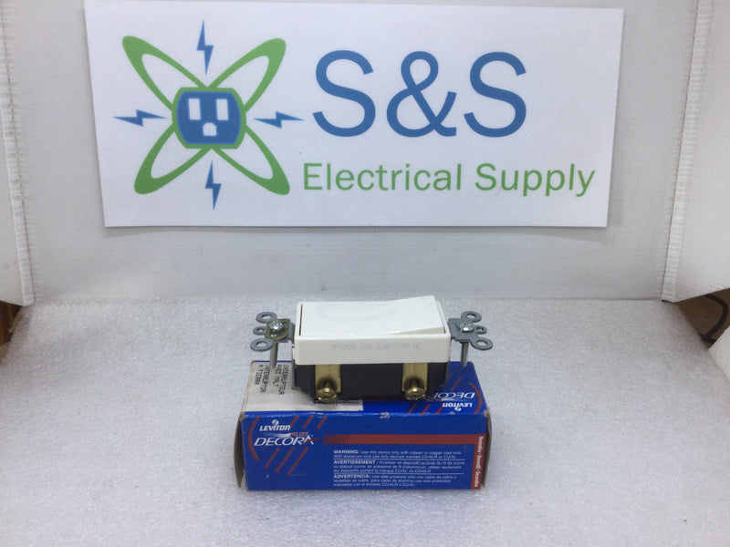 Leviton 5693-2T 15A 120/277V Almond Decora Plus 3-Way Rocker Type Wall Switch