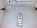 Bryant CR15-BW 15A 125VAC Grounding Side Wired 2 Pole 3 Wire Duplex Receptacle White