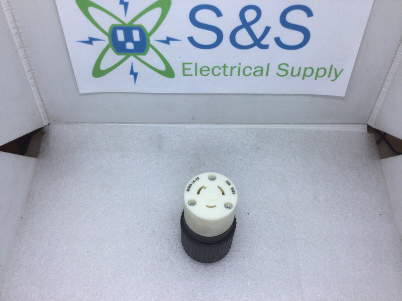 Bryant 70620NC 2 Pole 3 Wire Grounding 20A 250VAC Nema L6-20 Twist-Lock Female Connector