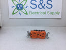 Hubbell CR5352IG Isolated Ground Duplex Receptacle 20A 125VAC 2 Pole 3 Wire Orange Color
