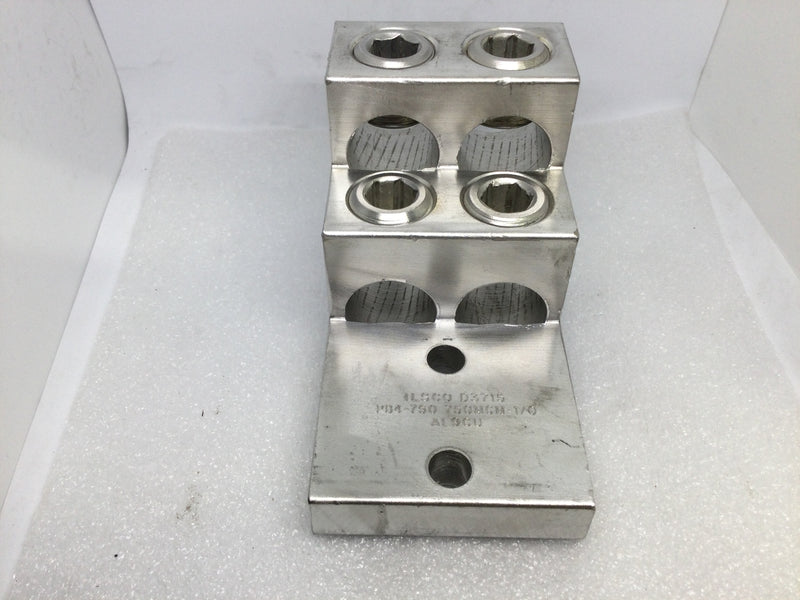 Ilsco D3715 PB4-750 750 MCM-1/0 AL9CU Mechanical Lug
