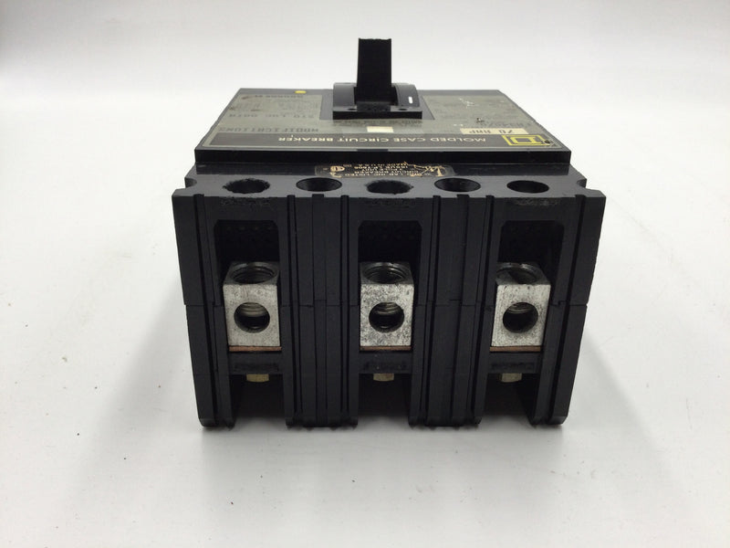 Square D FA34070 70 Amp 3 Pole 480V Circuit Breaker FA-34070