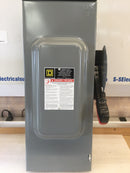 Square D H363RB 100A 600VAC 3 Phase Fused Type 3R Outdoor Enclosure Heavy Duty Safety Switch (New)