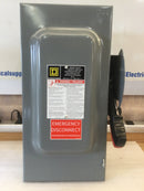 Square D HU362 60 Amp 3 Pole 600V Nema 1 Enclosure Non-Fusible Safety Switch