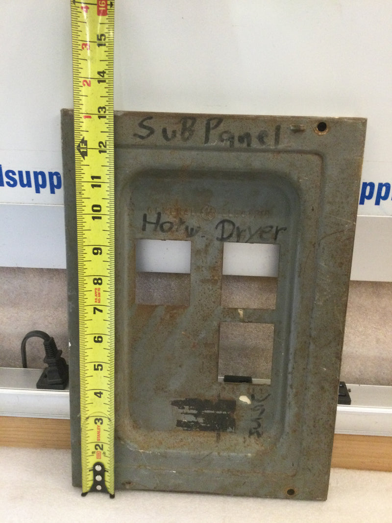 GE General Electric 100/125 Amp Nema 1 Interior Dead Front/Cover 13" x 9"