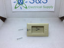 Leviton 688-I Single 15 Amp 125V Clock Receptacle Recessed Receptacle - Ivory