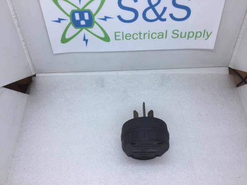 Pass & Seymour 3861 3 Pole 3 Wire 30A / 50A 125/250V 90 Deg Angle Male Plug