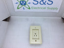 Hubbell RR151CHI 15 Amp 125VAC Single Clock Receptacle Recessed Receptacle Ivory