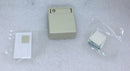 Leviton 41089-2IP 2-Port 1 Blank QuickPort Insert Surface Mount Housing Ivory