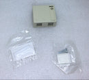 Leviton 41089-2IP 2-Port 1 Blank QuickPort Insert Surface Mount Housing Ivory