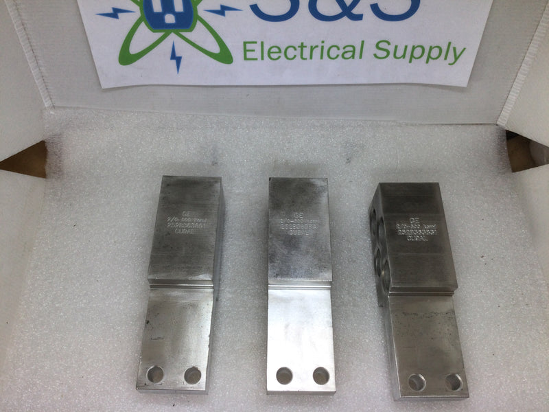 GE General Electric 252B3638G1 2/0-600Kcml 3 Piece Lug Kit