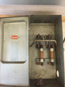 Walker L-1022 2 Pole 100A 125-250VAC Form 60-100 Fused Safety Switch