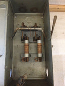 Walker L-1022 2 Pole 100A 125-250VAC Form 60-100 Fused Safety Switch