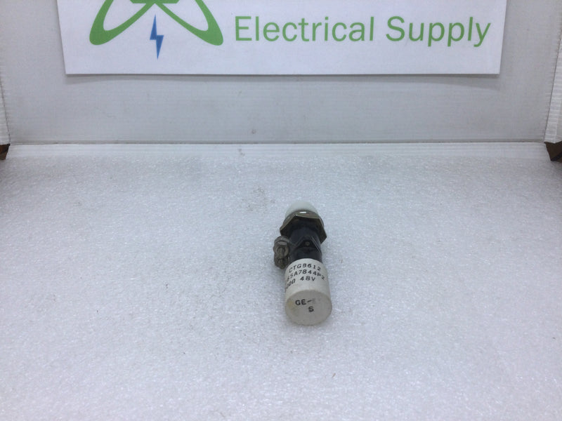 General Electric 0165A7844P2 48V 200 Ohms Indicator Light White Color