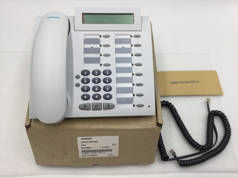 Siemens 69902 Optipoint 500 Basic Phone Artic White