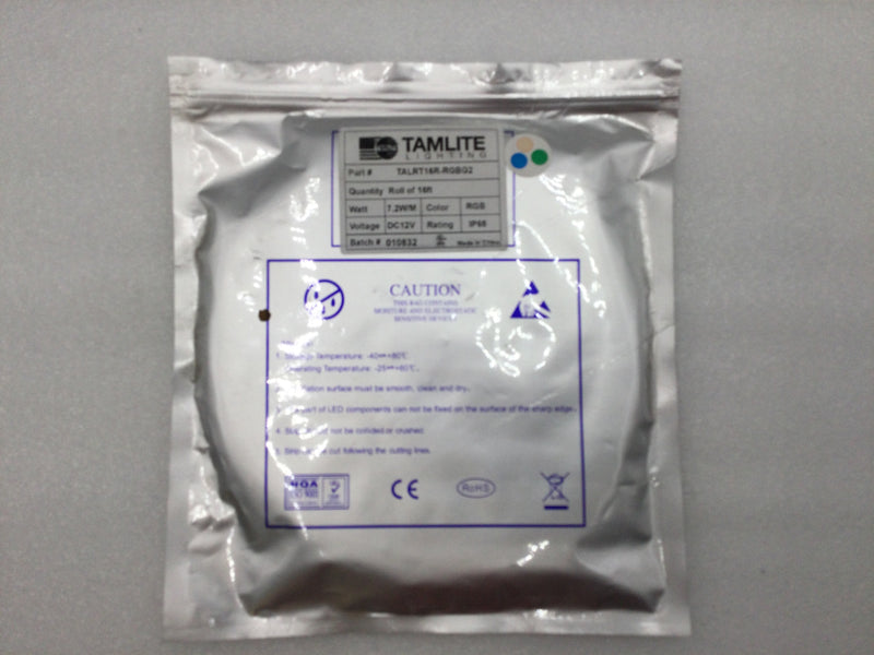 Tamlite Lighting TALRT16R-RGBG2 16Ft 7.2W/M DC12V LED Ribbon Tape
