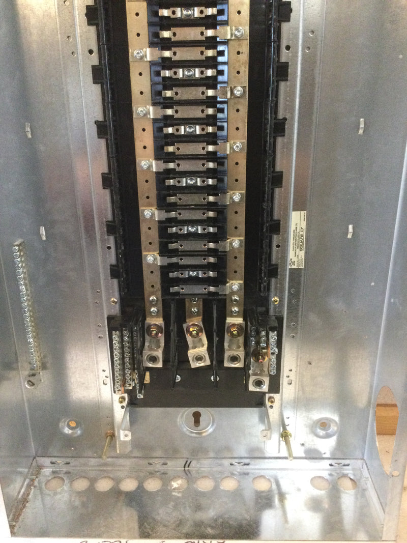 Mlo Panel Connection Example Square D 225A 208Y/120VAC 3Ph 4 Wire Series E2 MLO Type QOB Panel Boar