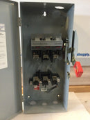 General Electric TH3362 3 Pole 60A 600VAC Nema1 Heavy-Duty Fusible Safety Switch