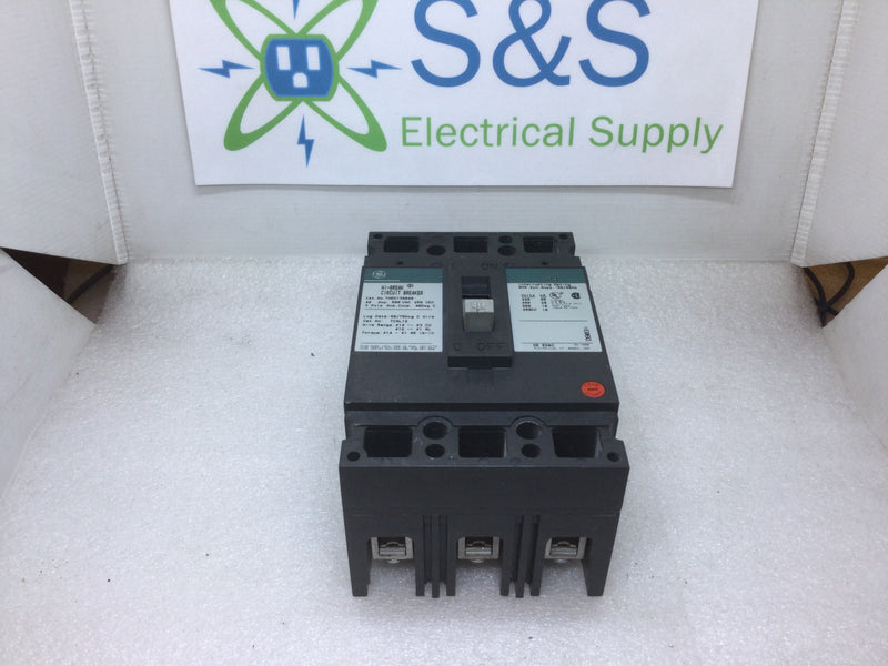 General Electric THED136040 3 Pole 40A 600VAC Type THED Adjustable Trip Circuit Breaker