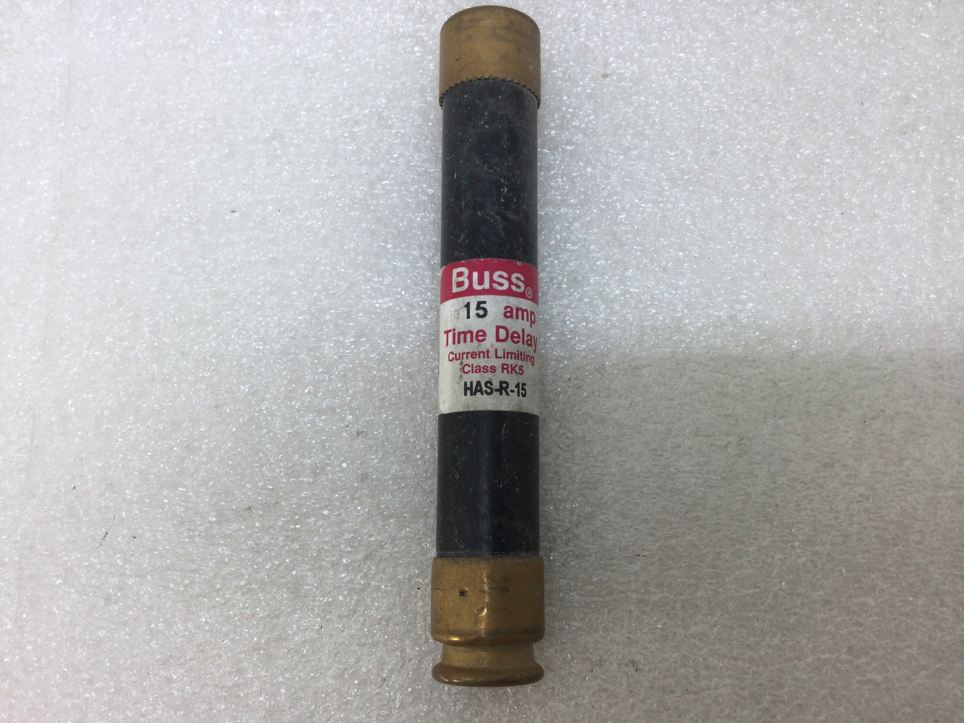 Buss HAS-R-15 15 Amp 600V Time Delay Current Limiting Class RK5 Fuse