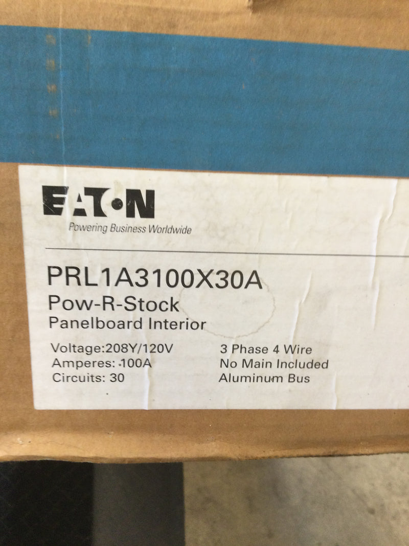 Eaton/Cutler-Hammer PRL1A3100X30A 100A 208Y/120V 30 Space 3 Phase 4 Wire Type 1