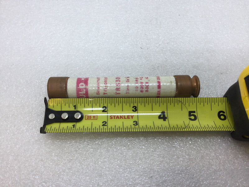 Shawmut/Gould Tri-Onic TRS30R 30 Amp 600V Time Delay Class RK5 Fuse